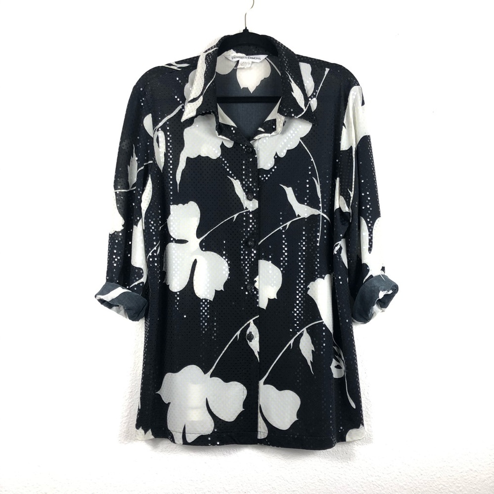 Draper’s & Damon’s Shimmery Button Down Shirt L